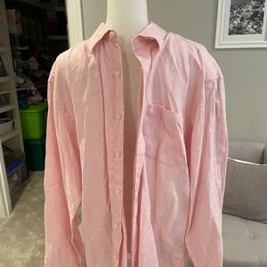 Tommy Bahama pink button-down shirt
